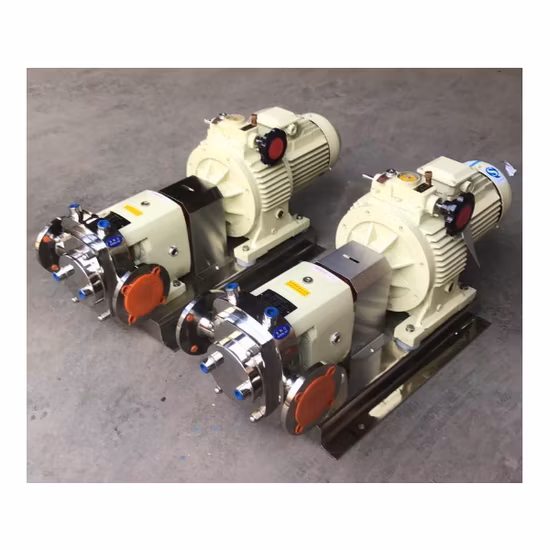 Sanitary Tri Lobe Pump / Pumps Lobe / Chemical Lobe Pump with Compact Structure
