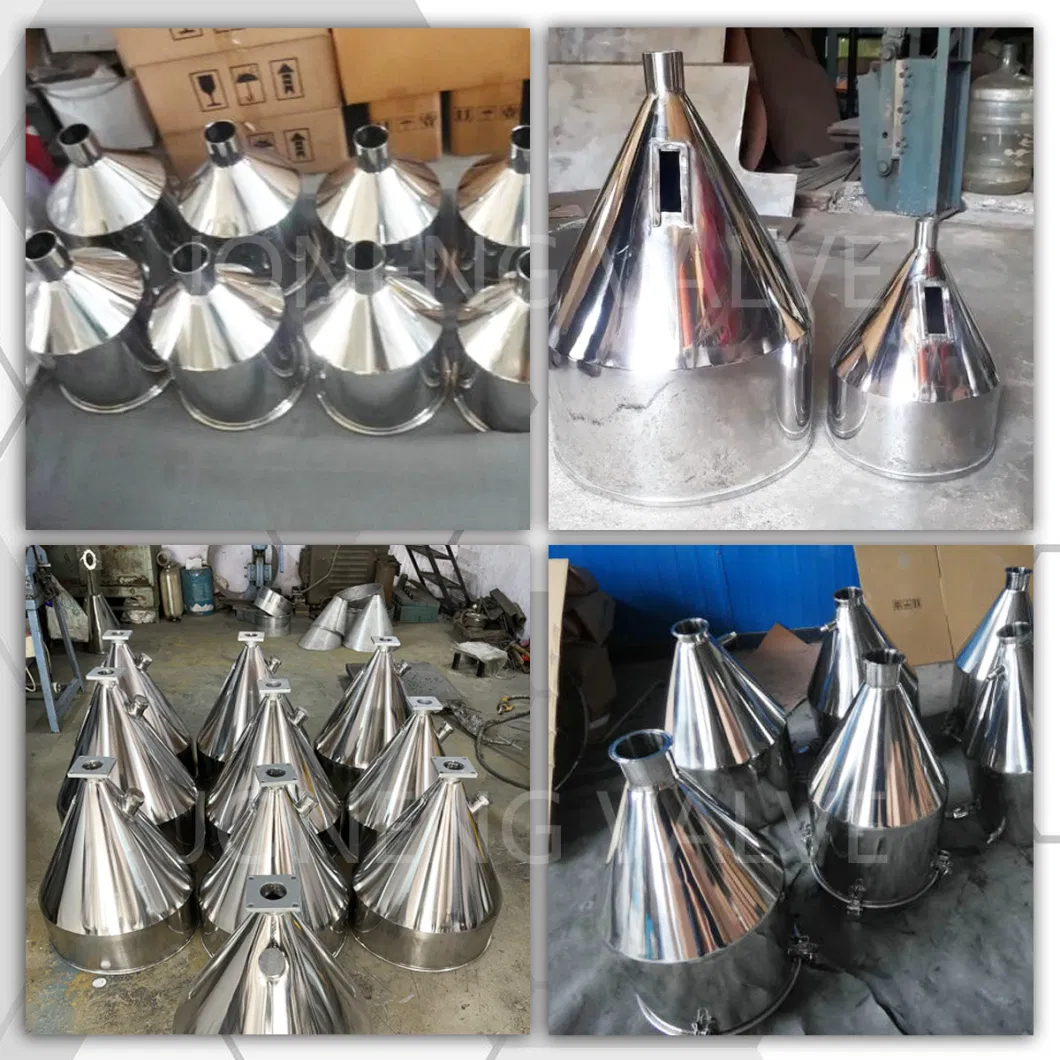 Stainless Steel Hygienic 30L Conical Machine Hopper with Different Capacity