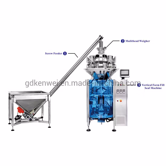 Automatic Stainless Steel Vibrating Screw Feeder with Square Hopper