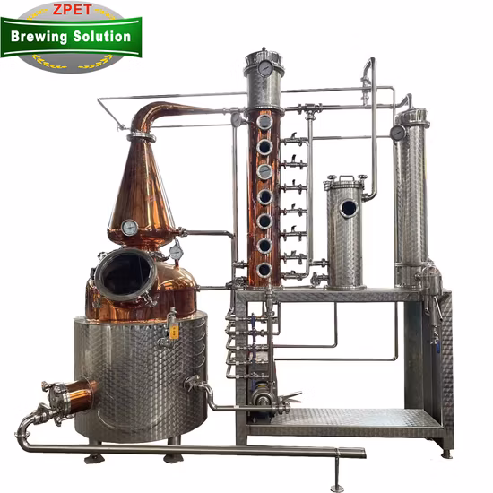 Joston Distillation Ttowers Attrezzatura per colonna per distillazione a vapore di brandy di vino