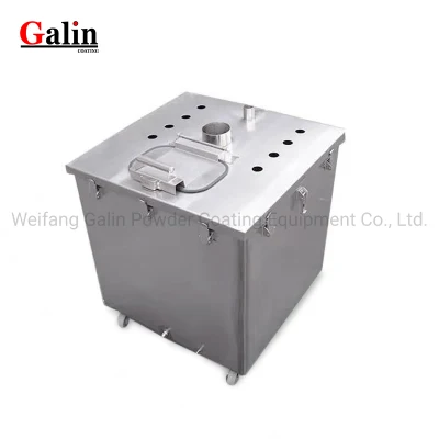 Galin 100L/200L 304 Metallo/Alluminio/Acciaio inossidabile Rivestimento in polvere/Spray/Tramoggia di alimentazione vernice/Fusto/Secchio/Tramoggia (H2) per linea di verniciatura a polvere