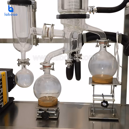 Attrezzatura da laboratorio Distillazione molecolare efficace per la distillazione di oli essenziali